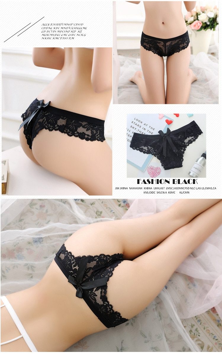 Women's Lace Bow Decorated Panties