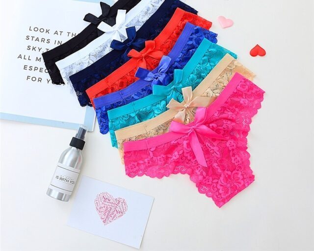 Women’s Lace Bow Decorated Panties Lace Underwear Panties cb5feb1b7314637725a2e7: Apricot|black|Black 1|Blue|Blue 2|Green|Navy Blue|Purple 2|Red|Red 2|Rose Red|Rose Red 2|white|White 2