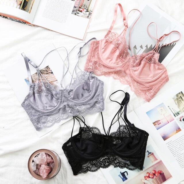 Women’s Lace Lingerie Set Best Deals Lace Underwear Sets cb5feb1b7314637725a2e7: black|Gray|pink