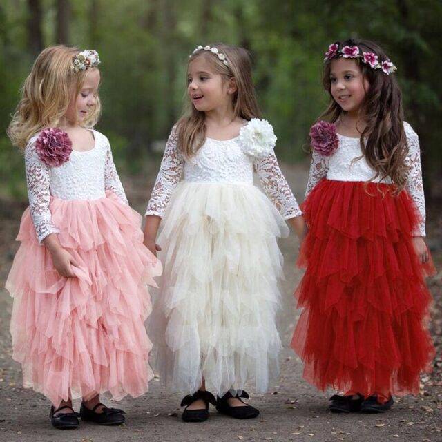 Girl’s Summer Lace Tutu Dress Beach Dresses Lace Dresses cb5feb1b7314637725a2e7: Light Pink|pink|Purple|Red|Snow White|white