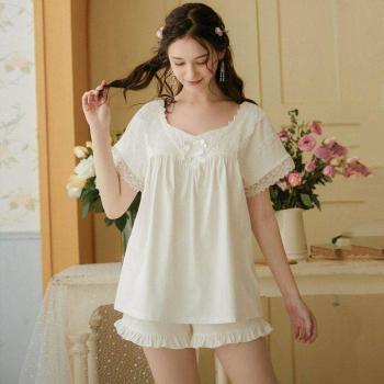 Classic White Women’s Pajama Set in Lace Evening Dresses Lace Dresses cb5feb1b7314637725a2e7: white